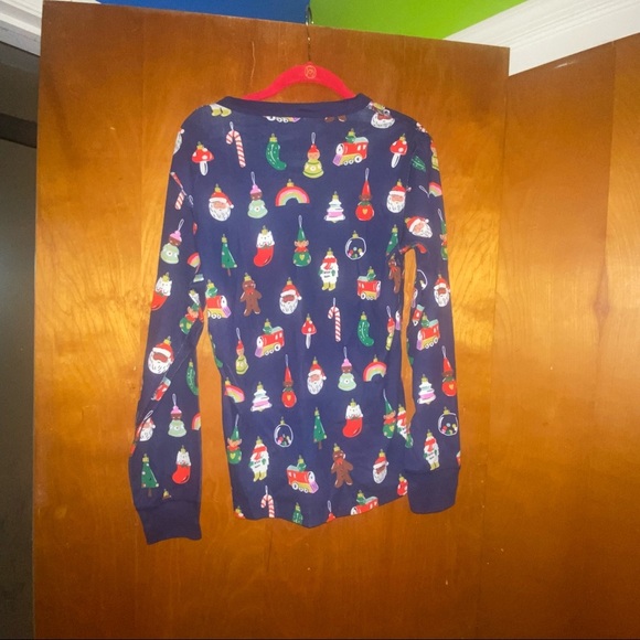 Hanna Andersson Adult Long John Top Christmas Santa ornaments gingerbread size S - Picture 4 of 4